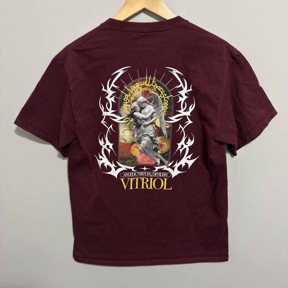 Vitriol Angelic Virtues T-Shirt Mens Size Medium Graphic Grunge Streetwear